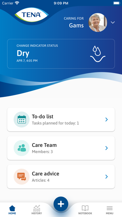 TENA SmartCare Family Care Screenshot