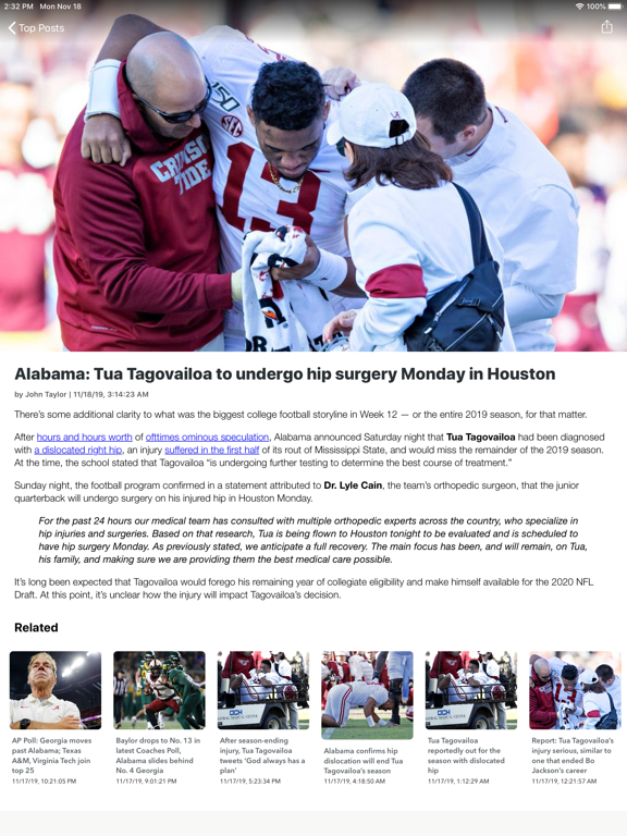 College Football Talk Scores iPad screenshot 10 - Sports app