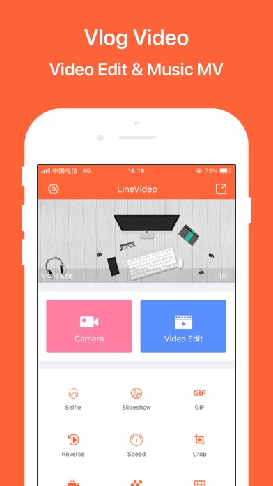 Screenshot #1 pour LineVideo - Vlog Video Editor