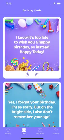 Game screenshot Birthday Wishes App hack