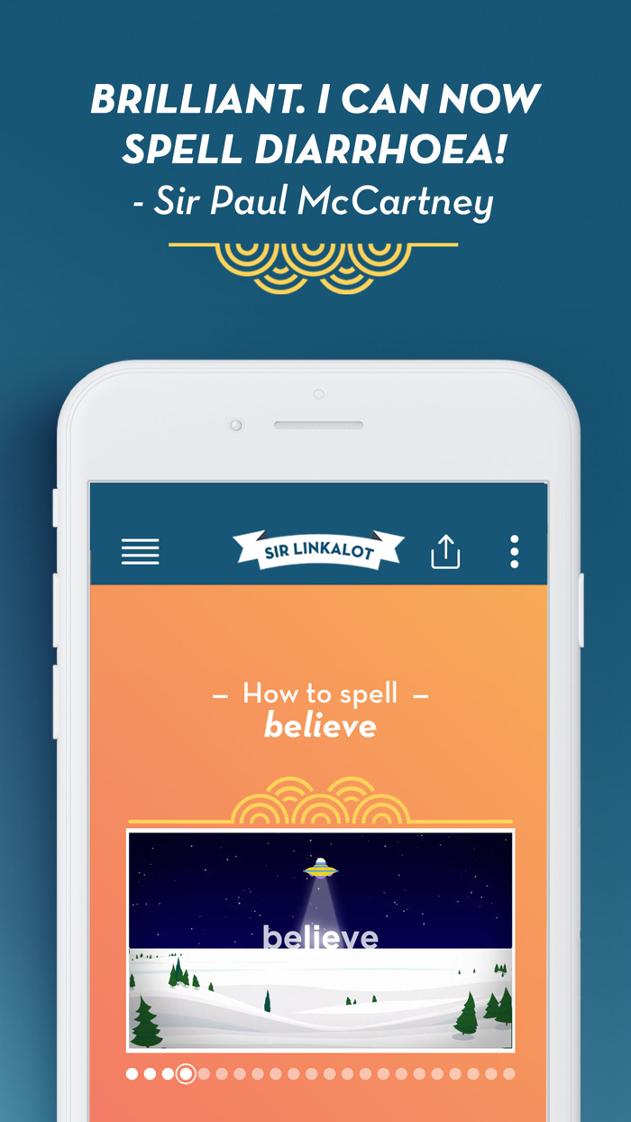 Sir Linkalot Spelling