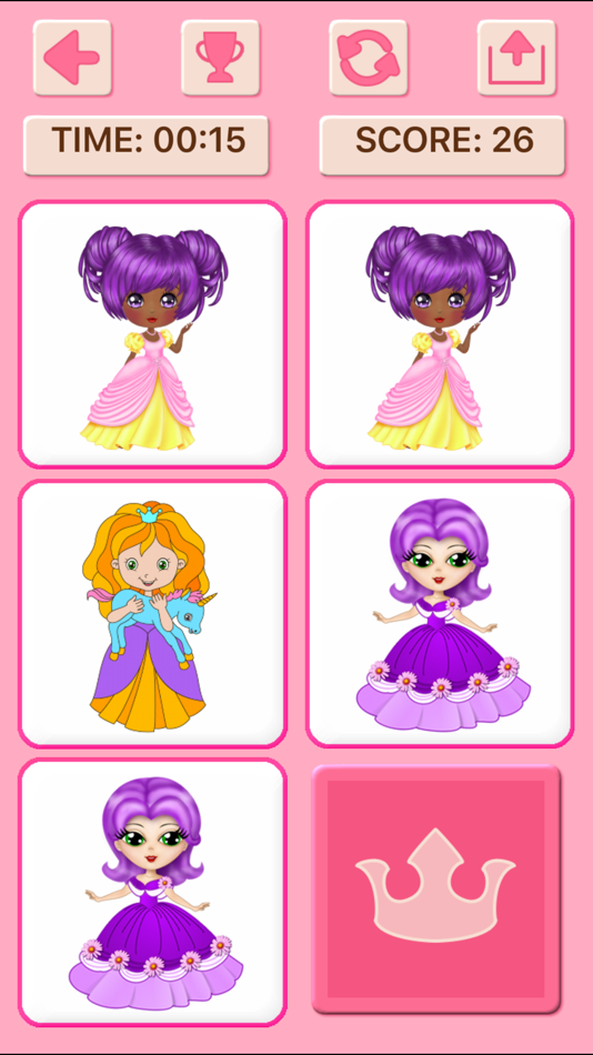 #9. Princess Unicorn Memory Games (iOS) โดย: Irina Schens