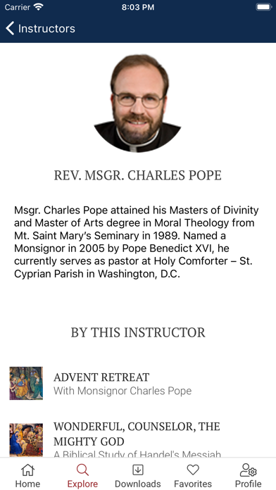 Institute of Catholic Culture Screenshot
