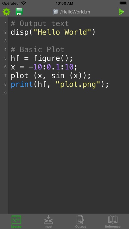 Madona: Run MATLAB/Octave code