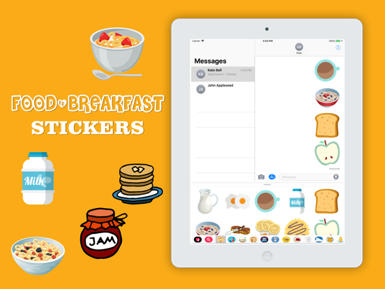 Screenshot #4 for Food and Breakfast Stickers