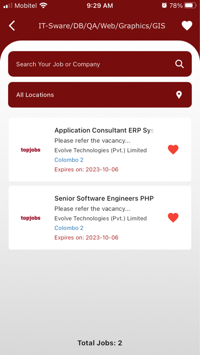 topjobs Screenshot