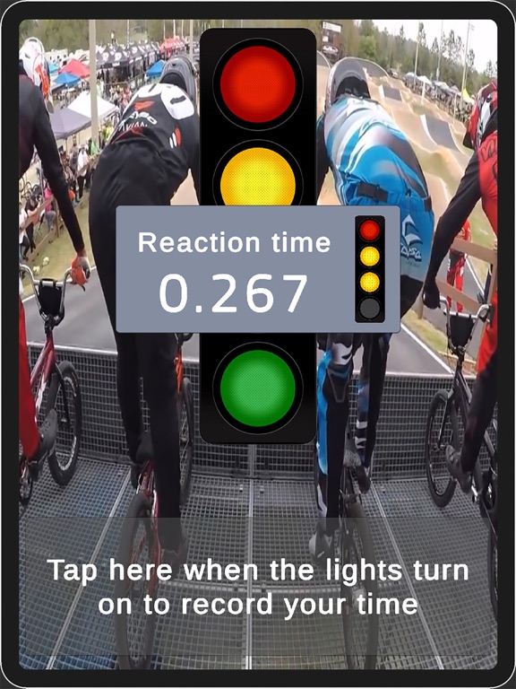 BMX Gate Reaction Time iPad screenshot 3 - Sports app