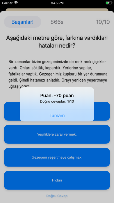 Test Merkezi İlkokul 2.Sınıf Screenshot