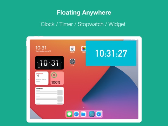 Screenshot #4 pour Floating Clock-Horloge&Flip