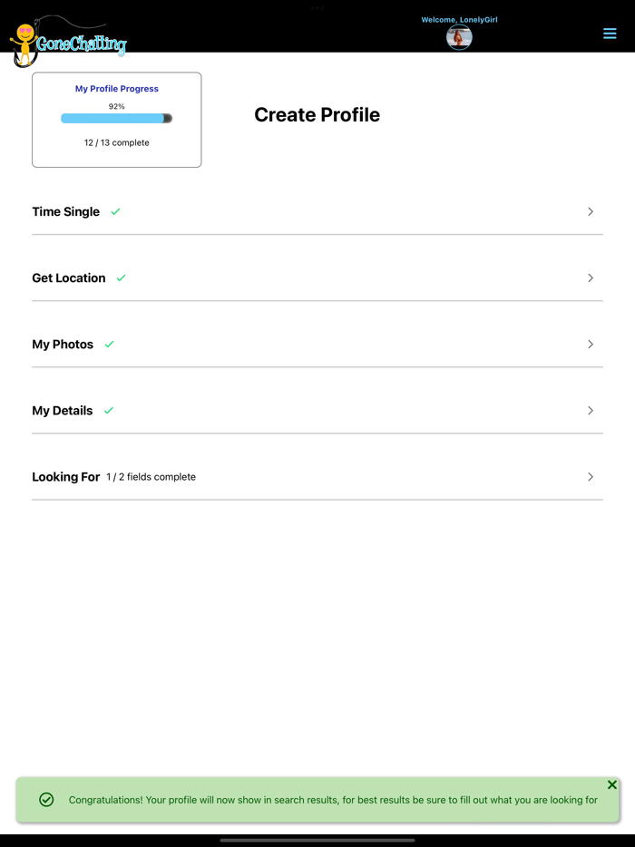 Gone Chatting Dating friends