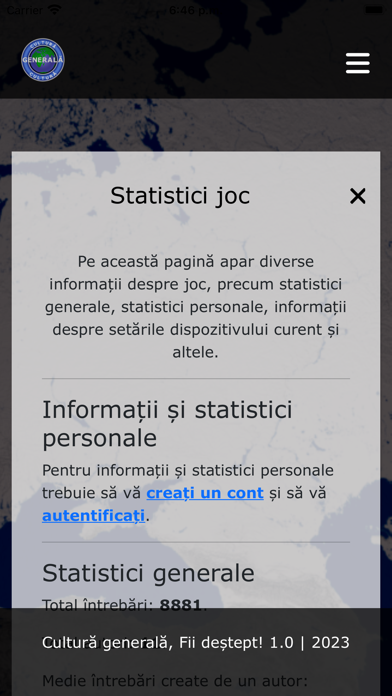 Cultură Generală, Fii deștept! Screenshot