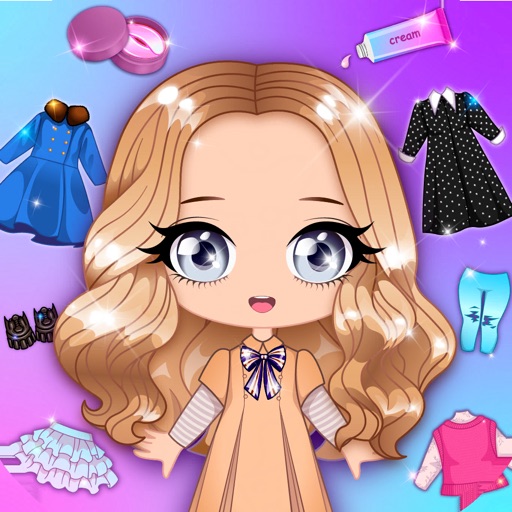 Chibi Dress Up Beauty Salon Icon