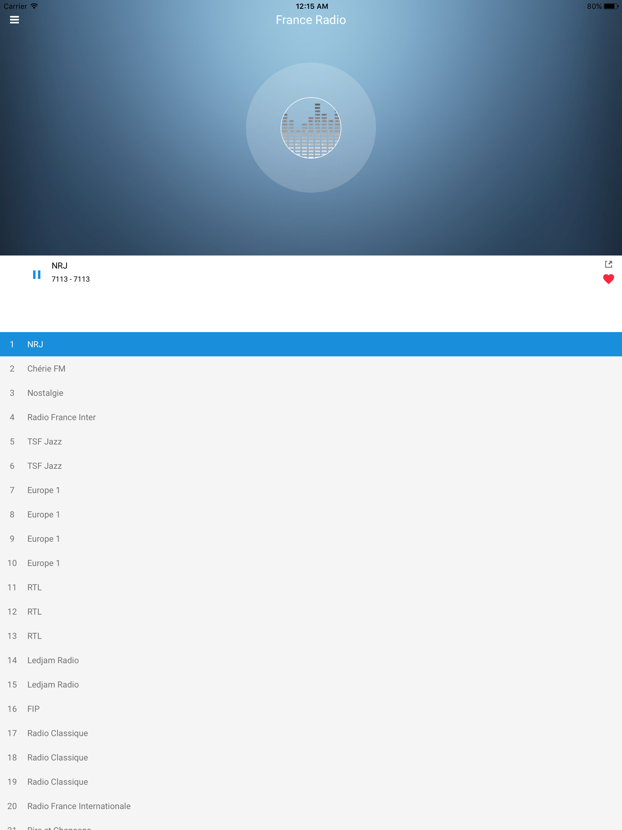 France Radio Station:French FM screenshot 8