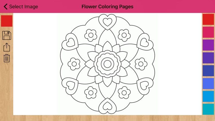 Flower Coloring Pages Mandala