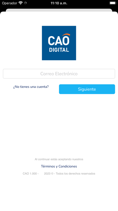 CAO Digital Screenshot