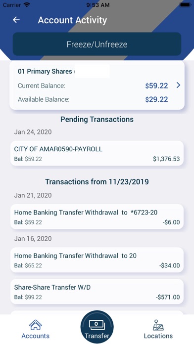 City FCU Mobile Banking Screenshot
