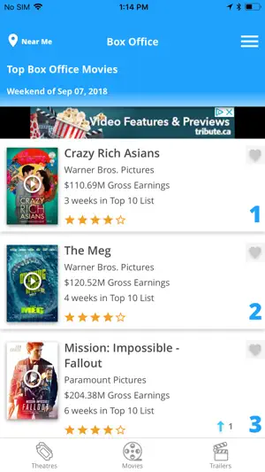 Tribute: Movie Showtimes screenshot 4