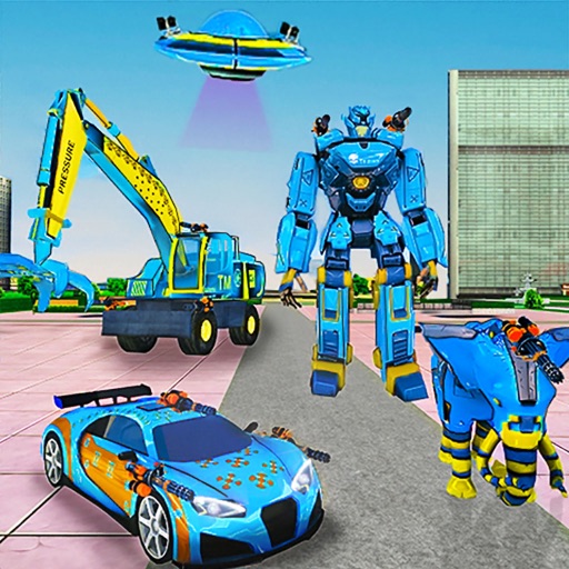 Crane Robot Car Game 3D Icon