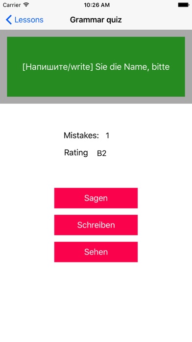 German Grammar Course A1 A2 B1 Screenshot