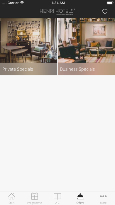 HENRI Hotels Screenshot