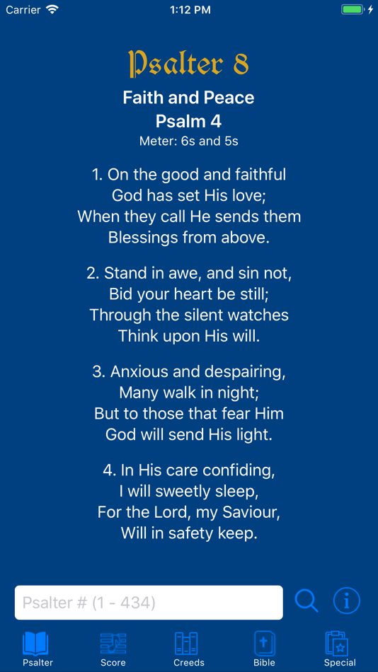 #1. The Psalter 1912 (iOS) 게시자: Tian Loong Woon