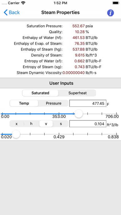 Steam Tables screenshot-4