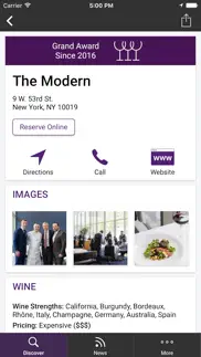 restaurant awards iphone screenshot 3