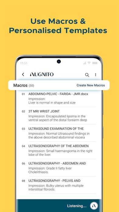 Augnito: Medical Dictation App Screenshot