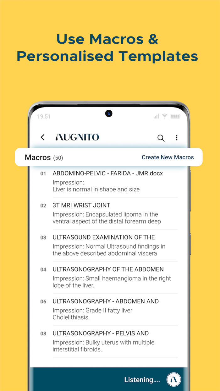 Augnito Medical Dictation App