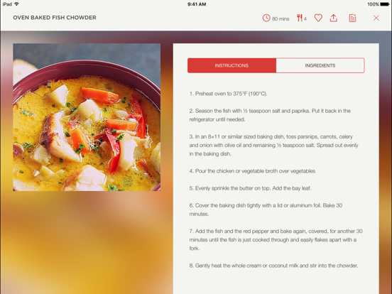 GF Plate Pro iPad screenshot 4 - Food & Drink app