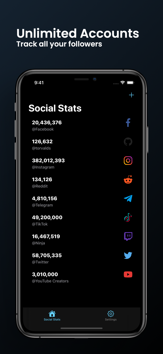 Social Stats Widget and Counter
