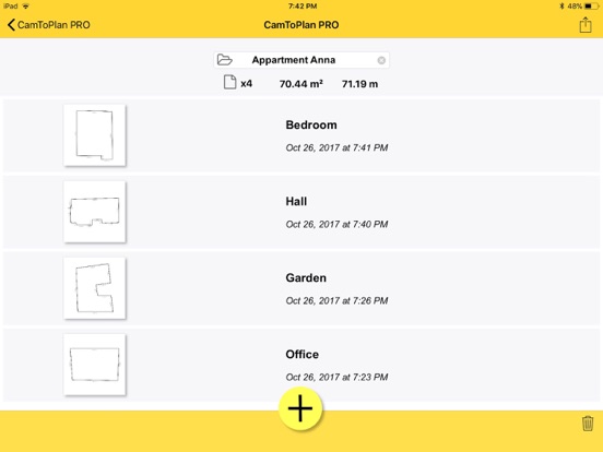 CamToPlan PRO iPad app afbeelding 2