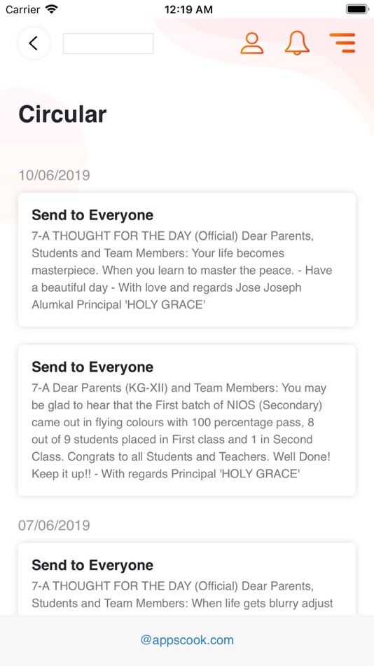 #4. St Thomas Convent High School (iOS) 由: Appscook Technologies