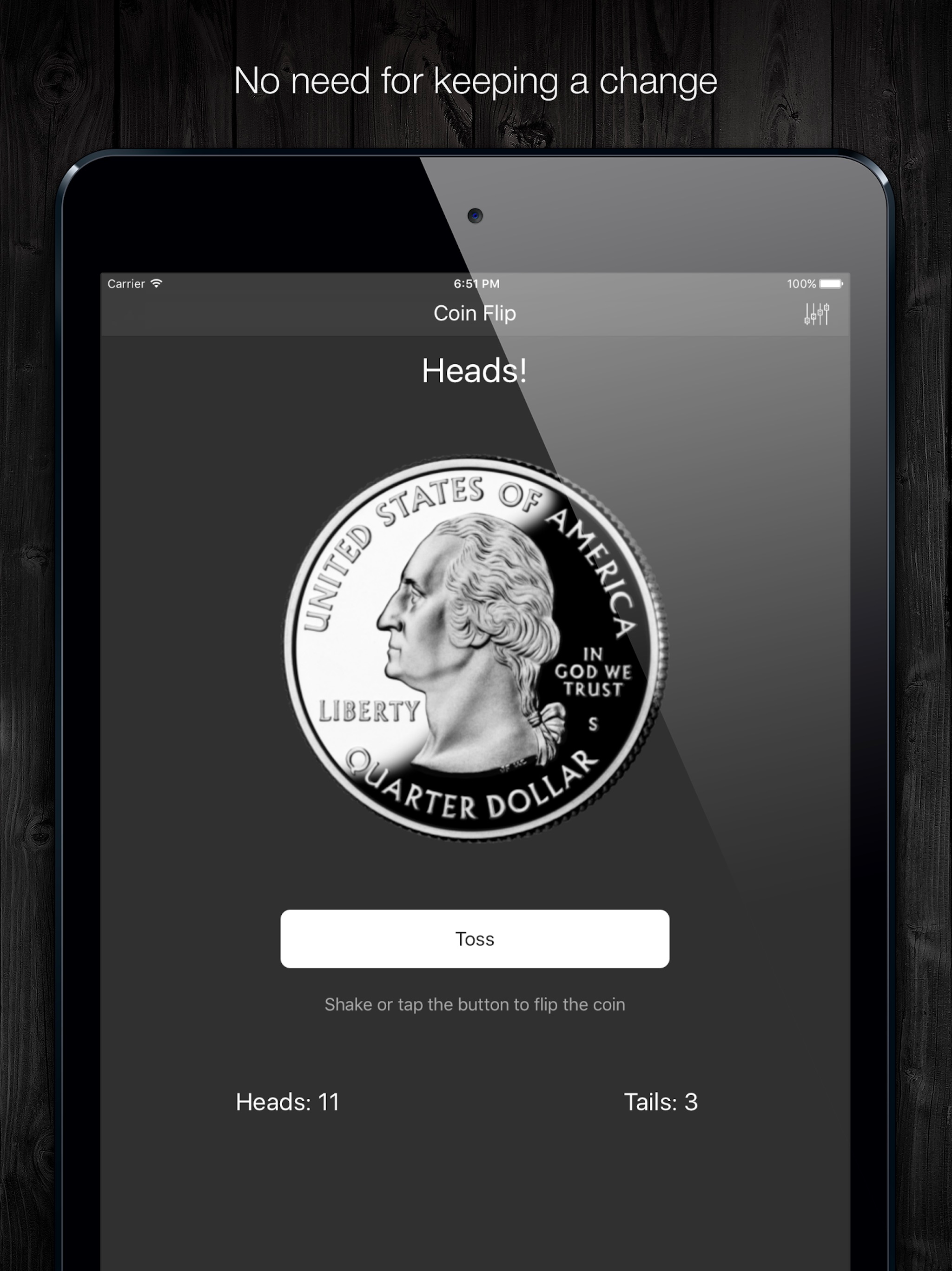 Coin Flip-Simple coin toss sim screenshot 4