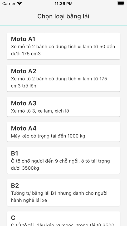 #1. Ôn thi GPLX A1, A2, B2 (iOS) 由: Swifty Solutions Company Limited