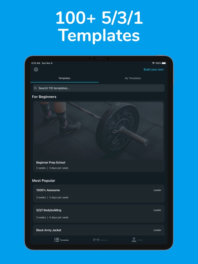 Keylifts 531 Workout Log On The App