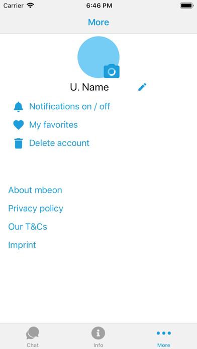 mbeon Messengerberatung Screenshot