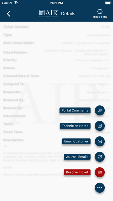 AIR Technician Screenshot