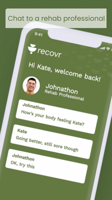 recovr: rehab and recovery Screenshot