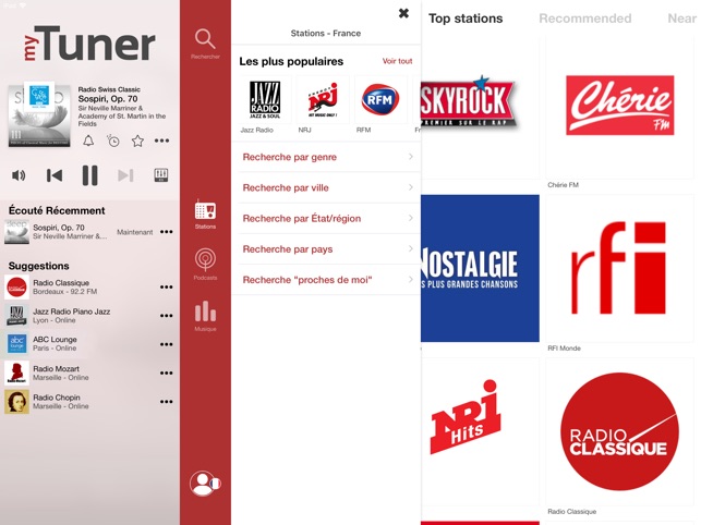 Radio FM: myTuner Radio France dans l'App Store