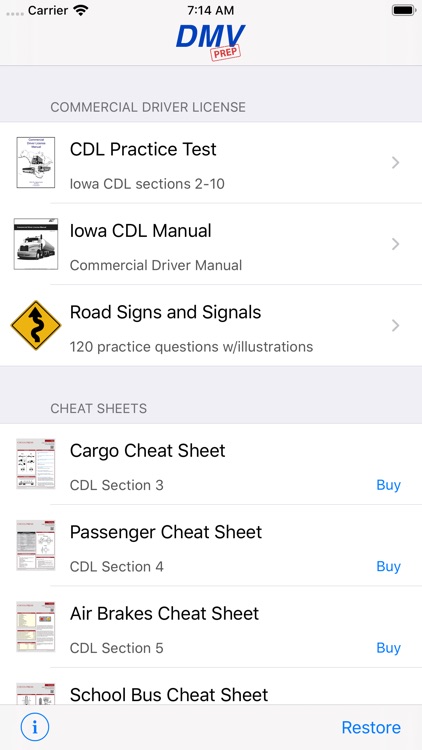 Iowa CDL Test Prep