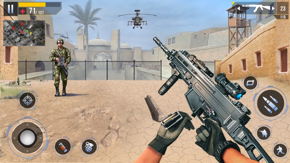 #3. FPS Commando Gun Game Offline (iOS) 由: GAMEXIS