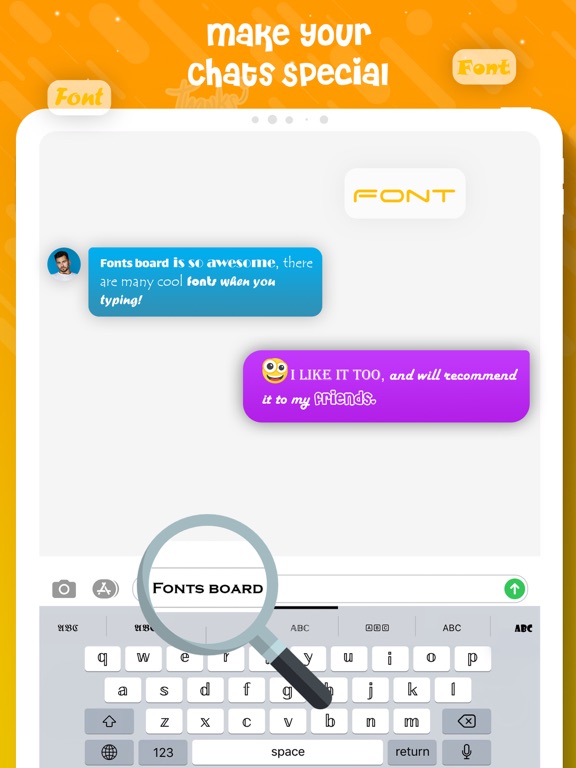 Fonts & Ai Keyboard iPad screenshot 6 - Reference app