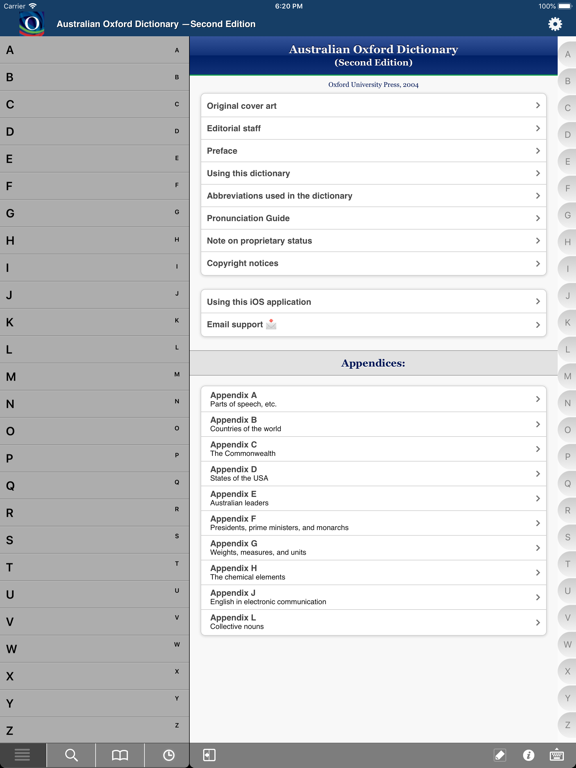 Australian Oxford Dictionary iPad screenshot 5 - Education app
