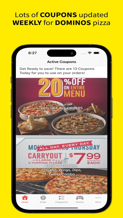 Coupons for Dominos Pizza Screenshot
