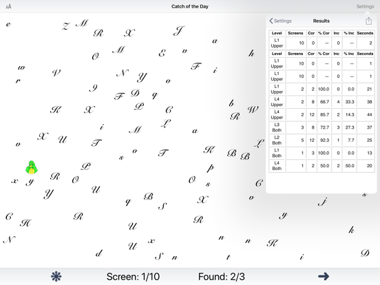Catch of the Day: Search iPad screenshot