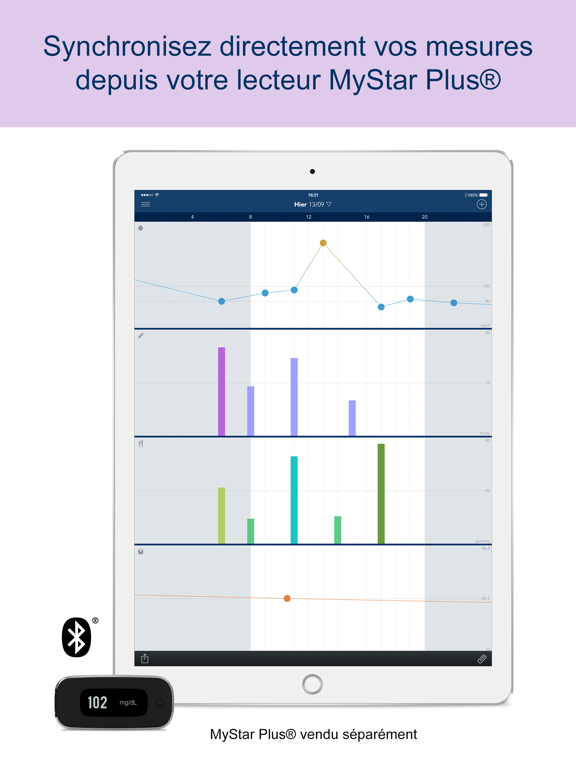 Screenshot #4 pour MyStar Plus carnet glycémique