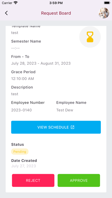 HRIS MSC Mobile Screenshot
