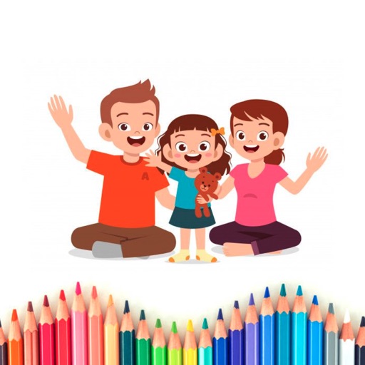 Kids Learning & Color Book Icon