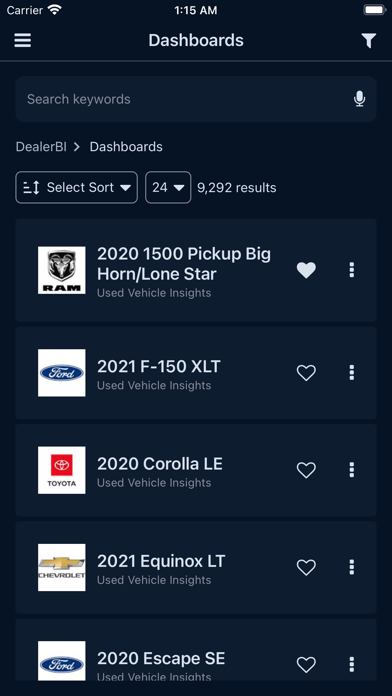 DealerBI Screenshot